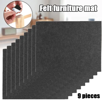 

Furniture Pads 9 Pieces Self Adhesive Felt Pads Cuttable Felt Chair Pads Anti Scratch Floor Protectors for Furniture Leg Tool