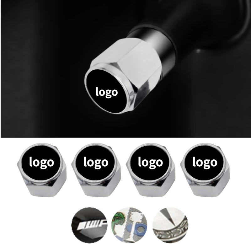 Tapones de válvula de neumáticos de coche para Logo de Mercedes Benz AMG W211 W204 W203 W205 W212 CLA 45 W212 W124 C200 A180 neumático Cap accesorios de ruedas