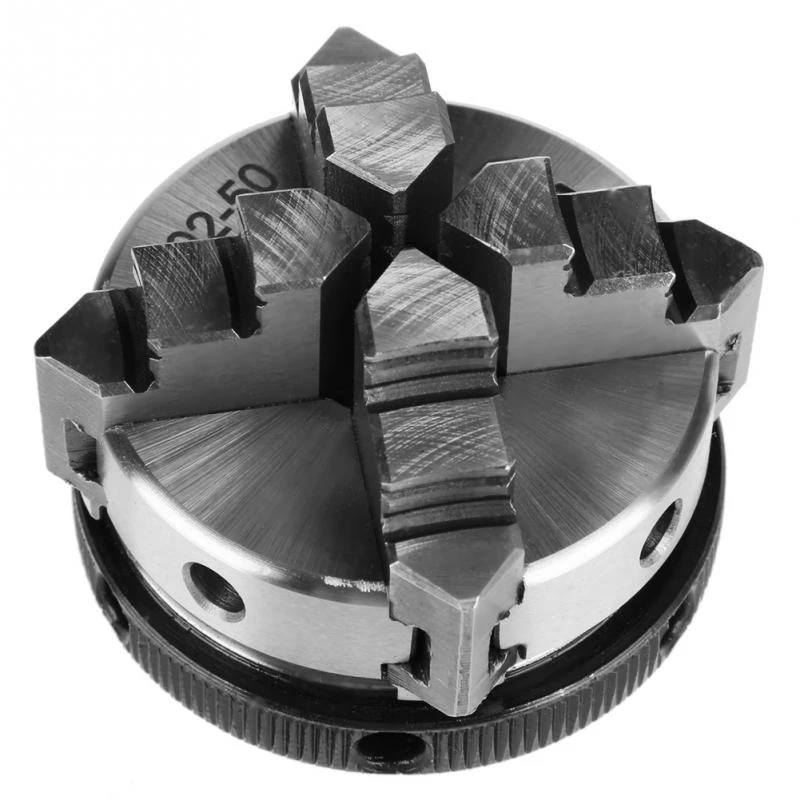 

SAN OU Lathe Chuck 50Mm Mini 4 Jaw Reversible Self-Centering Thread Mount Lathe Chuck K02-50 Torno Metal
