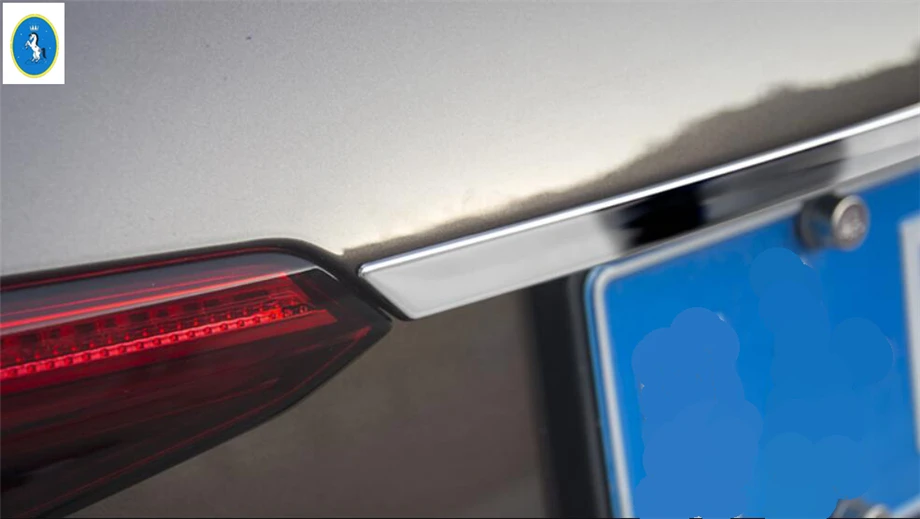 Yimaautotrims авто аксессуары задний багажник и задний дверь до украшения полосы крышка отделка Подходит для Audi A4 B9 Седан