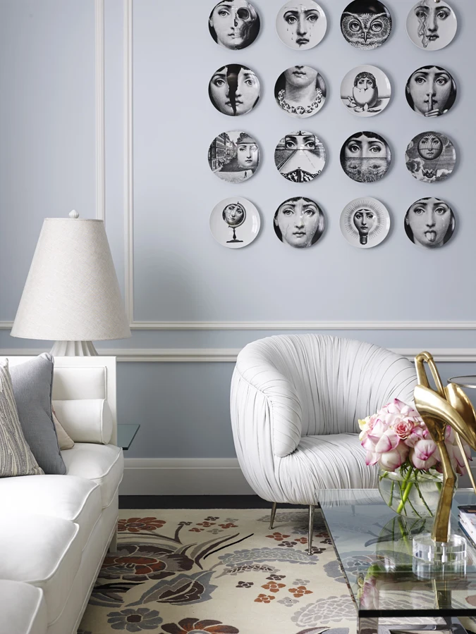 9 шт. rosenthal Piero Fornasetti декоративные тарелки 8 дюймов Fornasetti лицо декоративные настенные тарелки для Висячий фарфор тарелки