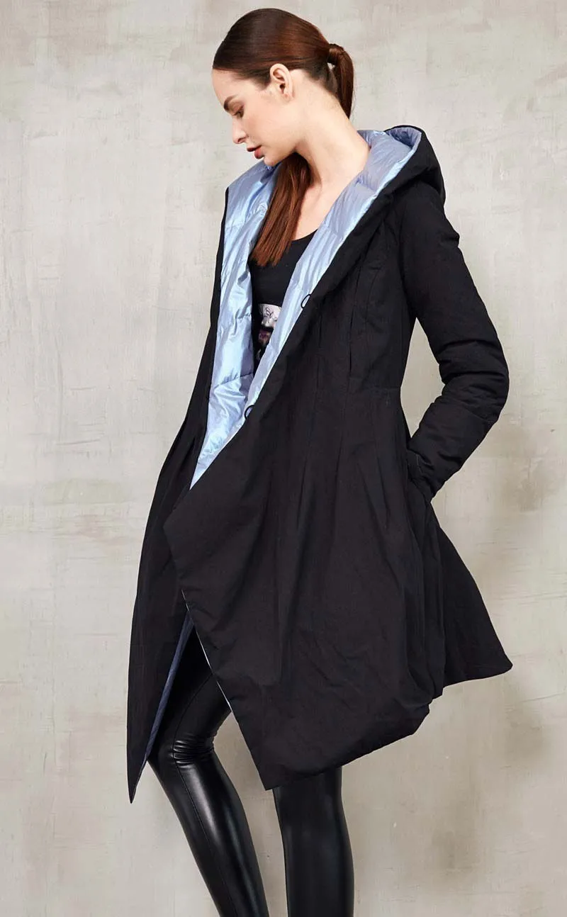 Зимнее женское яркое пуховое пальто Двусторонняя одежда женский пуховик модная верхняя одежда толстая большой размер YNZZU