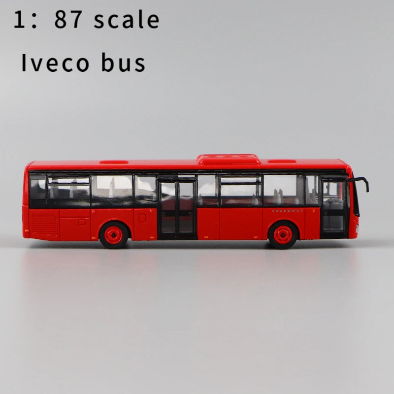 NOREV 1:87 IVECO BUS CROSSWAY низкая входная красная полимерная модель автомобиля горячая