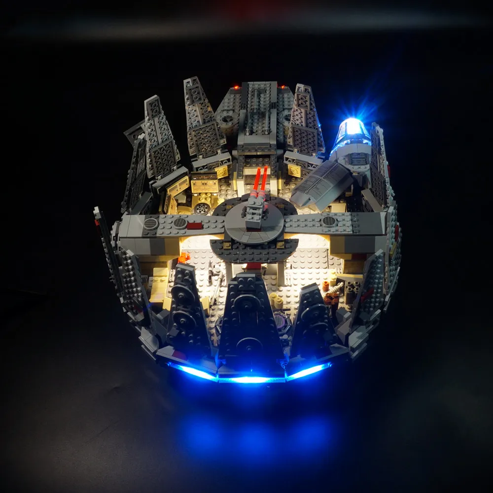 Совместимый Millenniumed 75105 Falcon Space Ship 05007 10467 светодиодный светильник комплект