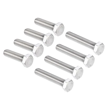 

uxcell 4pcs Hex Screw Bolt Metric M16 304 Stainless Steel Fully Threaded Bolts for use in Salt Fresh Water Metals Wood etc