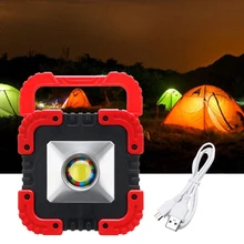 10 Вт Светодиодный светильник на солнечной батарее COB USB Перезаряжаемый Светодиодный прожектор светильник-вспышка портативный солнечный светодиодный светильник на открытом воздухе Точечный светильник s водонепроницаемый