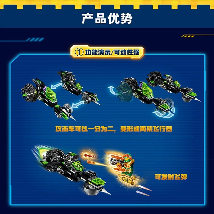 10815 nexo Knight серия 72002 twinector Aaron Fred and Pola строительные блоки 210 шт Кирпичи Игрушки| |