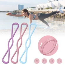 

8 Word Chest Expander Resistance Exercise Elastic Band TPR Word Fitness Yoga Gum Resistance Rubber Bands