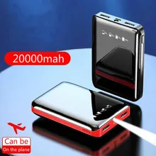 Mi ni power Bank 20000 мАч двойной USB mi power Bank для Xiao mi 8 iPhone9 быстрое зарядное устройство с двумя портами Usb внешний аккумулятор портативный