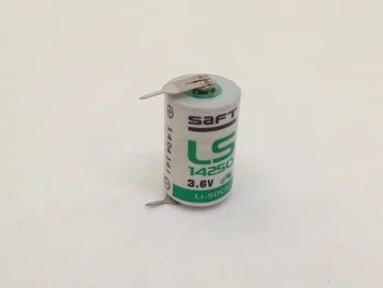 

SAFT LS14250 3.6V 900mAh LiSOCL2 Battery PLC Industrial Control Equipment Lithium Batteries with two pins LS 14250