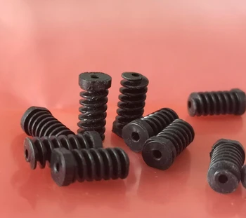 

10x 0.6M 2mm Black worm gear Plastic reducer worm turbine