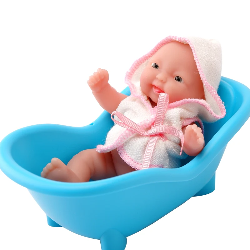 WOWCHEER набор из 6 Мини кукол игровые наборы 12 см Bebes силиконовые куклы Новорожденные