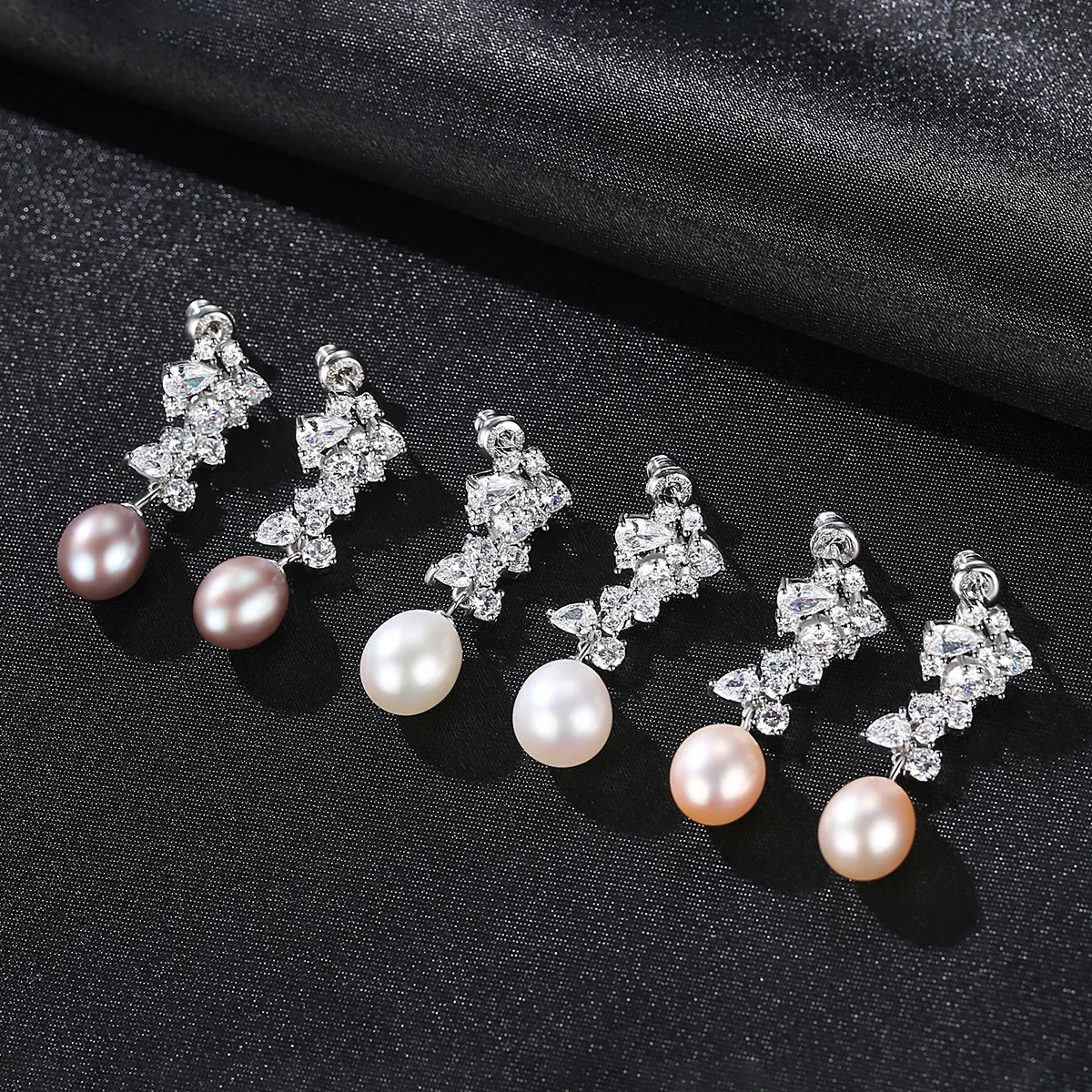PAG-MAG 925 Pure Silver Pearl Earrings Creative Women's Earrings Long Jewelry Fashion Jewellery