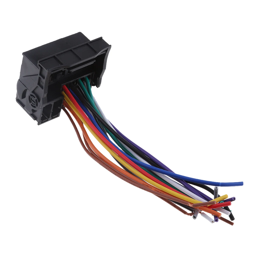 1 Pcs Car Stereo Wiring Harness for Audio Wire Accessories for VW for Audi A3/4/6/8 for BMW X5/X4 Dodge Mini Saturn Etc 15 cm / 5.91 Inch