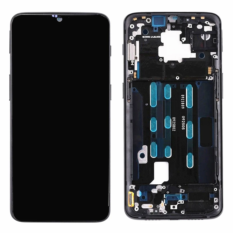 AMOLED для oneplus 6 T A6010 A6013 ЖК-дисплей кодирующий преобразователь сенсорного экрана в сборе для oneplus 6 T для oneplus 1+ 6 T с рамкой