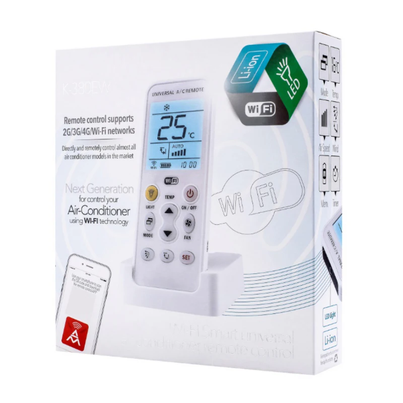 11 K-390EW Universal Wifi Remotes Smart LCD A/C Muli Smart Remote Control Controller For Air Conditioner