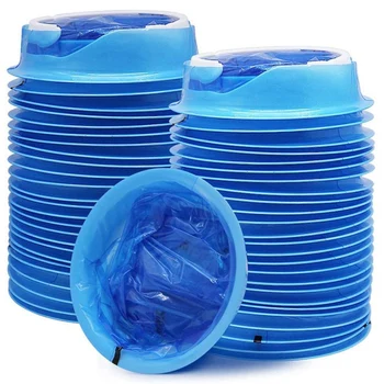 

48Pcs 1000Ml Vomit Bags Motion Bags Blue Emesis Bags for Car Jute Bag Travel