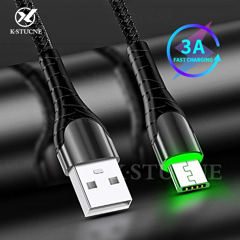 Micro USB кабель 3.0A Быстрая зарядка Microusb кабель зарядного устройства для samsung J4 J5 J6 J7 Xiaomi Redmi Note 5 4 Android Кабели для телефонов
