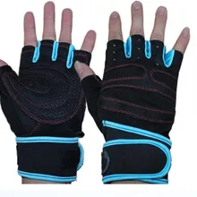 Перчатки для фитнеса, мужские спортивные перчатки, для занятий аппаратом, для тренировок на открытом воздухе, перчатки с полупальцами, удлиняющий браслет