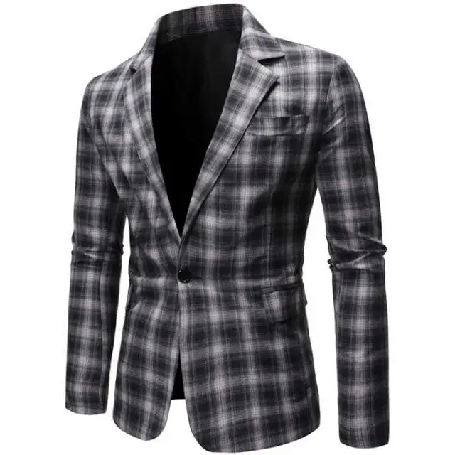 hombres abrigos Slim Ternos para Homens Terno Casamento Masculino Traje Festa формальный hacer Negcio chaqueta dos homens - Цвет: X8802 hei ge