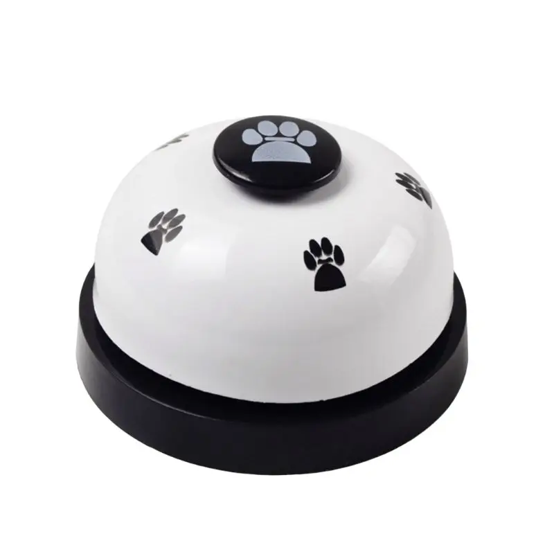 Pet Training Bell Paw Print Metal Doorbell Dog Puppy Feeding Calling Communication Device Interactive Toy-4