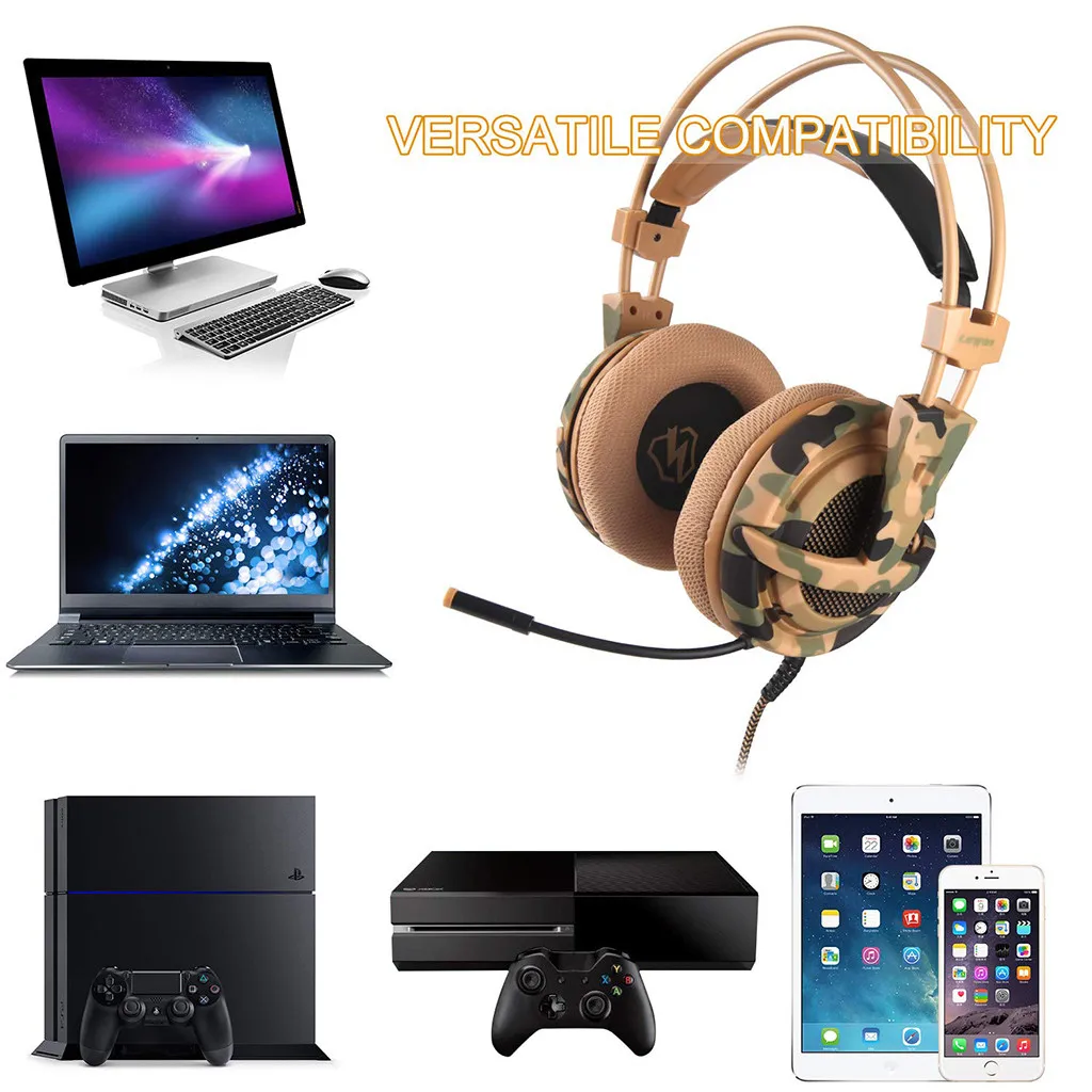 Проводные наушники для компьютера, игровые наушники с микрофоном, игровые наушники для Ps4, Накладные наушники, проводные#2