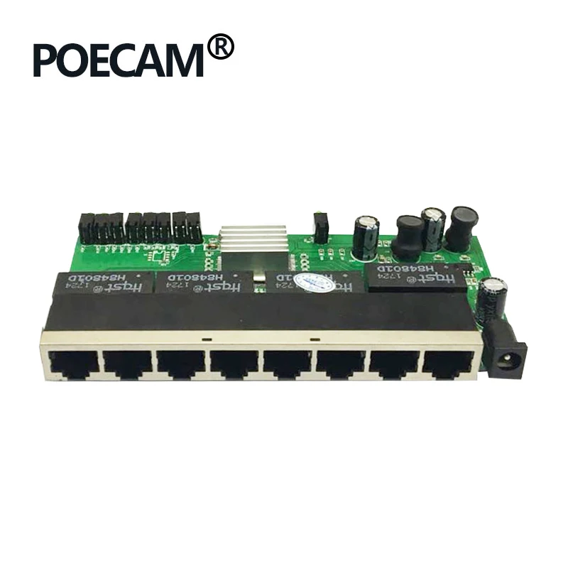 Гигабитный коммутатор 8 Порты и разъёмы OEM/ODM модуль RTL8370 UTP медный радиатор 10/100/1000