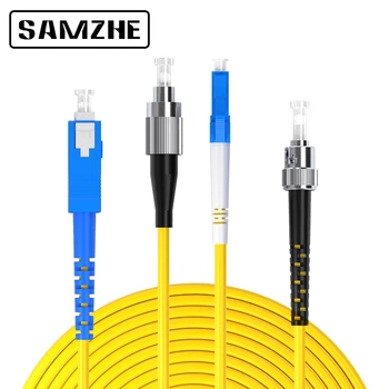 

SAMZHE LC-LC Fiber Cable Multimode Duplex Fiber Optic Patch Cord LC-FC LC-SC LC-ST Multimode Simplex Fiber Cable