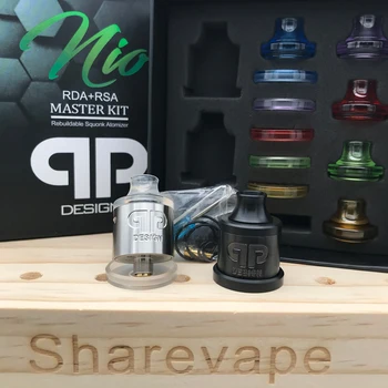 

Sharevape QP Design Nio RDA rsa master kit 22mm Top airflow intake adjustable Single coils Vaporizer atomizer tank