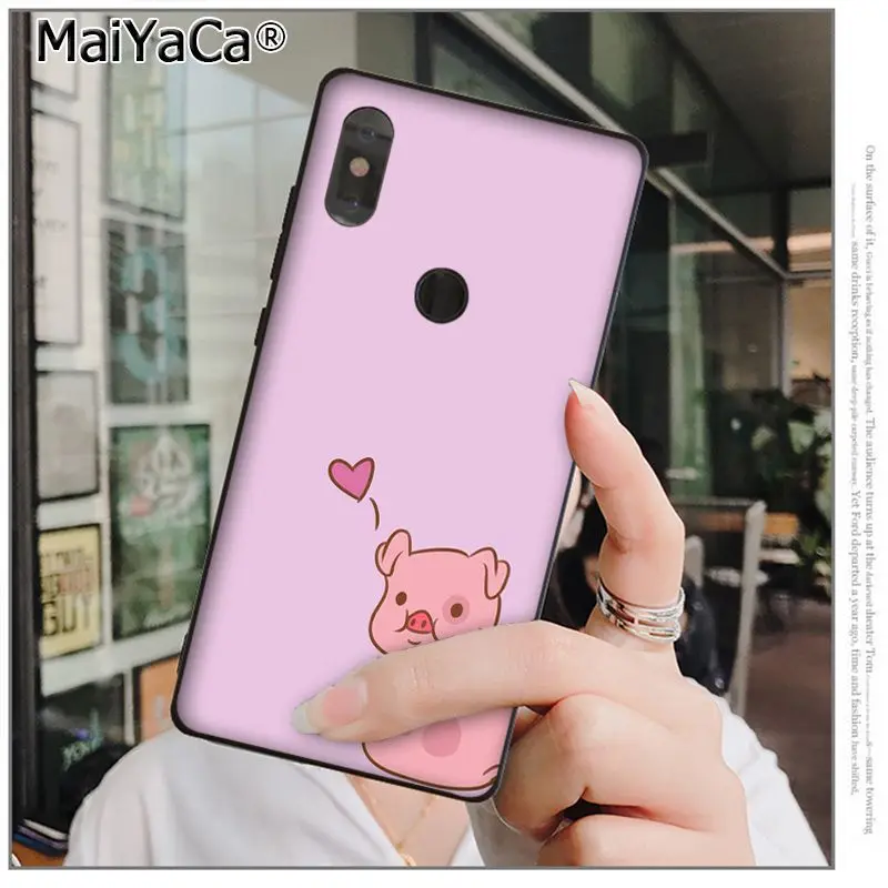 A11 MaiYaCa мультфильм аниме Гравитация падения свинья Coque Shell чехол для телефона Xiaomi 8 9 se Redmi 6 pro 6A 4X7 note 5 7 мобильные чехлы - Цвет: A11