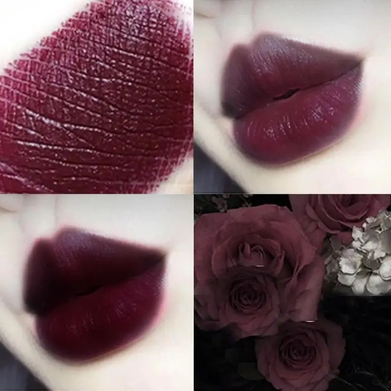 12 Colors Lip Gloss Waterproof Lasting Matte Liquid Lipstick Easy To Carry Nude Red Non-stick Cup Lip Tint Makeup