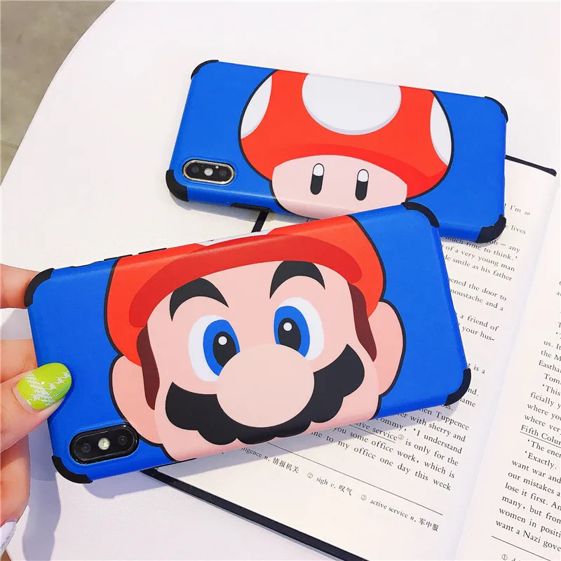 

Funny Cute Mushroom Phone Case For iphone X XR XS Max Back Cover For iphone 6 6s 7 8 plus Soft Cases Fashion Cartoon Matte Funda