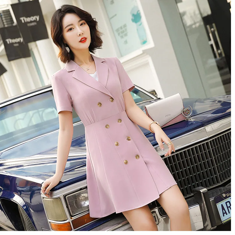

New Style Dress Goddess-Style Elegant Short-height Fashion Slim Fit Western Style Double Breasted Business Skirt Xxn20802