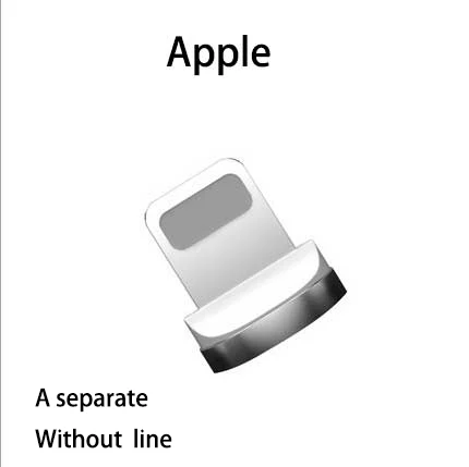 Alppe connector 360 градусов Поворот круговая Магнитный строка данных для iPhone X 8 7 6 Plus& кабель Micro USB и кабель Тип usb-C кабель с разъемом usb-c - Цвет: Alppe connector