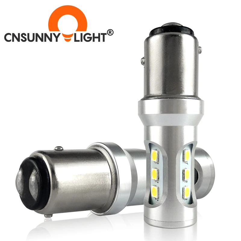 CNSUNNYLIGHT Автомобильный светодиодный стоп сигнал 1000Lm 1157 P21/5W BAY15d 3030 9SMD Автомобильные