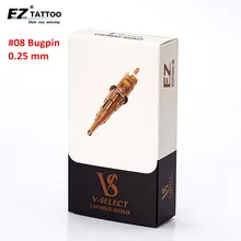 

EZ V System Tattoo Cartridge #08 (0.25 MM) Round Liner (RL) Micro Needles for Rotary Permanent Makeup Pen Machines 20 PCS/Box