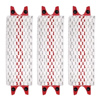 

3pcs Bathroom Washable Home Floor Mop Pads Easy Install Kitchen Quick Drying Microfibre Cloth Flat Spin For Vileda UltraMax