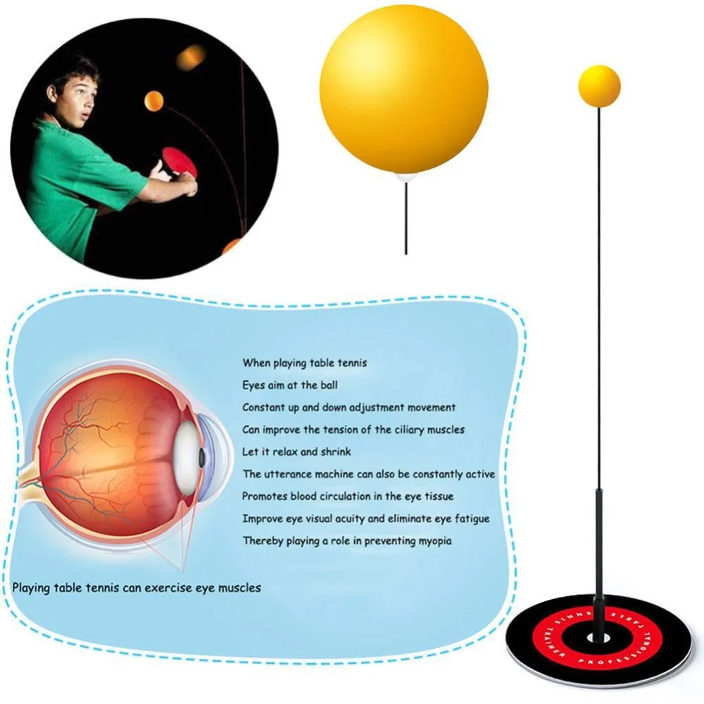 Профессиональный тренажер для пинг-понга, настольный теннис, эластичный учебный робот, быстрый отскок, эластичный мягкий мяч, спортивный тренажер