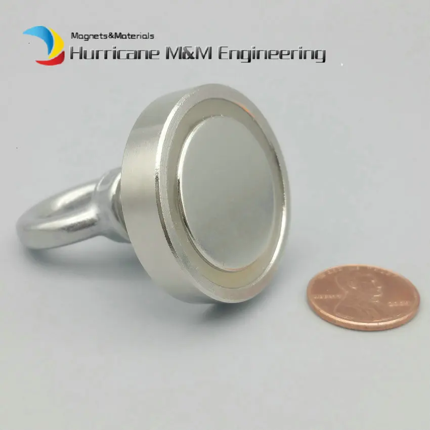 120 кг Тяговый магнит диаметр 16-60 мм подъемный магнит прижимной А3 стальной Неодимовый рыболовный магнит Deap морской спасательный