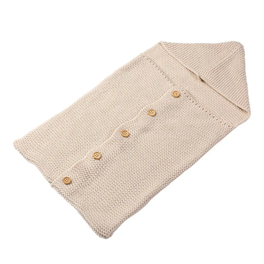 Kidlove Baby Button Hooded Breathable Soft Warm Kick Proof Swaddle Sleeping Bag