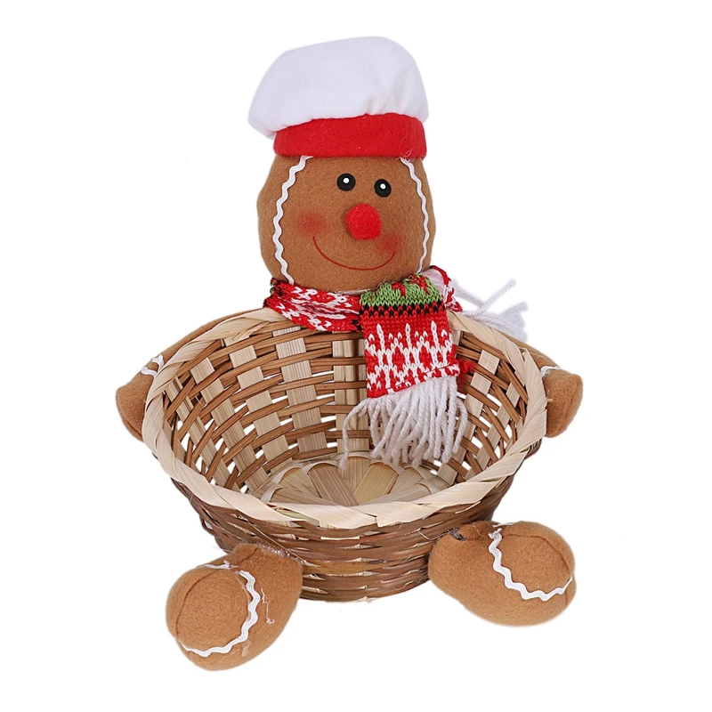 Merry Christmas Candy Storage Basket Decoration Santa Claus Storage Basket Christmas Decorations For Home - Цвет: A4