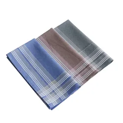 Lot de lingettes en coton pour hommes, 1 lot, carré, Satin, classique, Vintage, de poche, pour fête de mariage, pour vieux hommes 