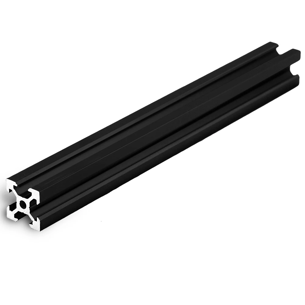 4 Stks/partij Black 2020 V-Slot Europese Standaard Geanodiseerd Aluminium Profiel Extrusie Lineaire Rail Voor Cnc 3D Printer