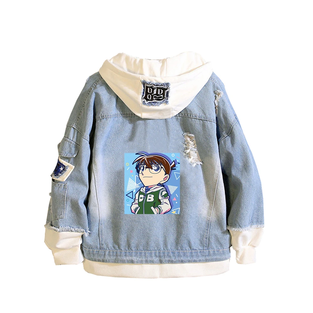 Чехол Detective Conan закрытый унисекс джинсовый пиджак весенние женские джинсы