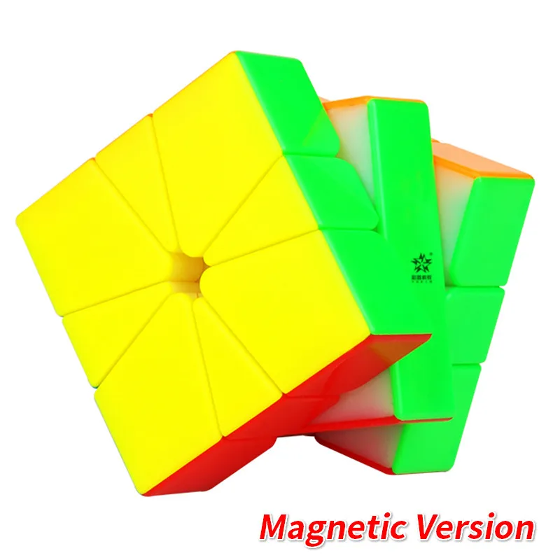 Yuxin Little Magic SQ-1 Магнитная необычная форма SQ1 Cubo Magico Puzzle квадратна-1 Magico кубики Развивающие игрушки для детей - Цвет: Magnetic Version