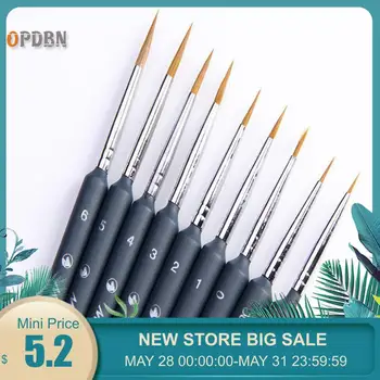 

OPDBN 10 pcs Hook Line Pen Drawing Art Pen Brush Pen for Sketched Lines Oil Painting For Tainted Frame DIY Painting By Numbers