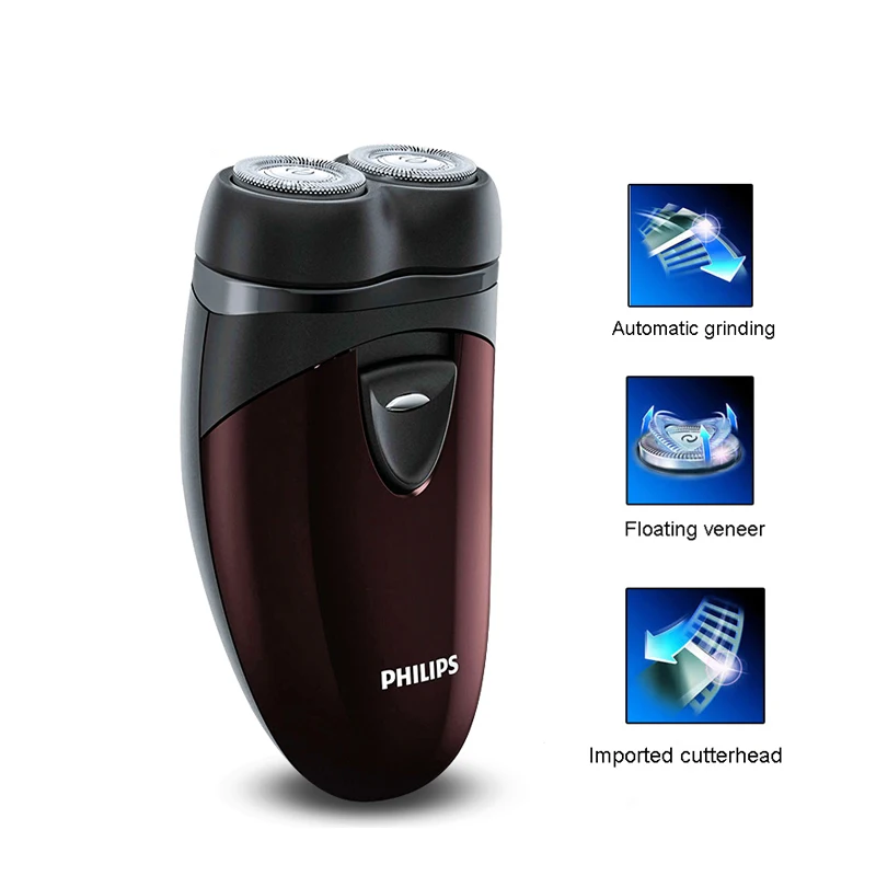 100% оригинал Philips электробритва PQ206 с двумя плавающими головками AA батарея для