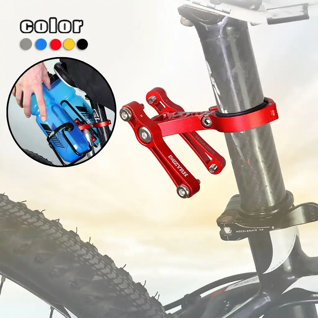 Handlebar mount adapter bracket seat 360° for bike water bottle holder JP