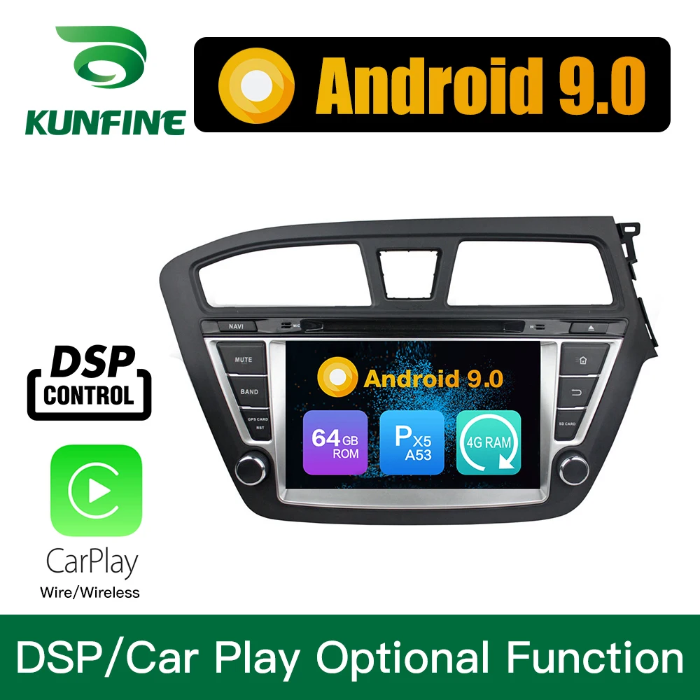 Excellent Android 9.0 Octa Core 4GB RAM 64GB ROM Car DVD GPS Multimedia Player Car Stereo for Hyundai I20 2014 2015 Right Hand Driver 0