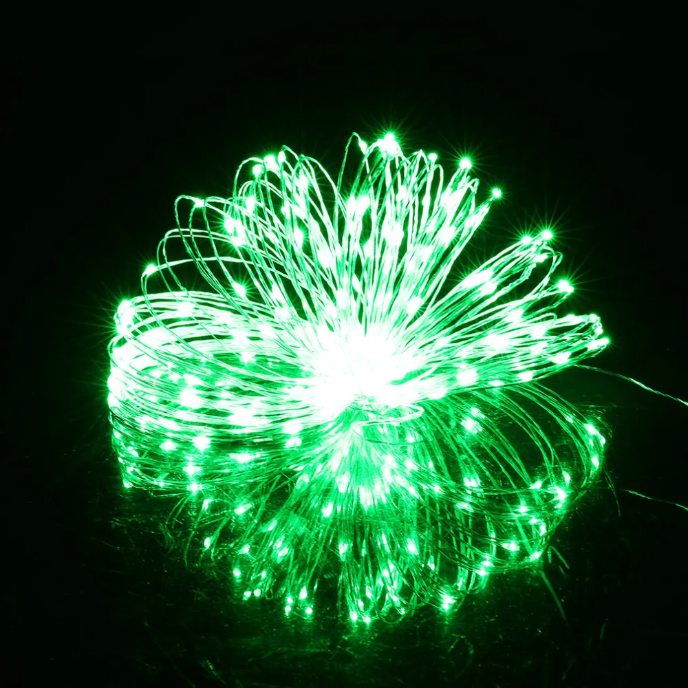 20M 200LED Copper Wire LED Light Garland DC12V Outdoor LED String Lights Christmas Wedding Party Decorative Lights Red or Yellow